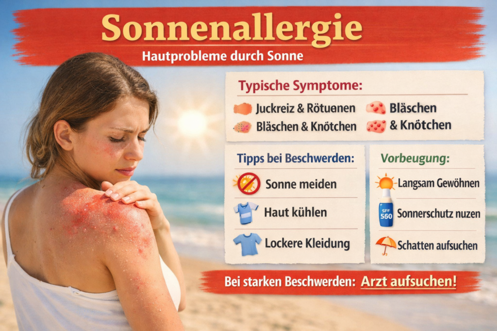 Sonnenallergie erkennen und Beschwerden richtig einordnen