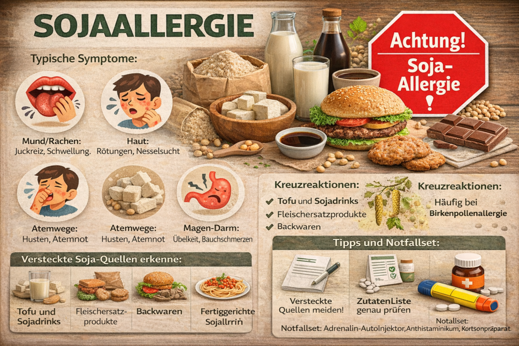 Sojaallergie erkennen und richtig handeln