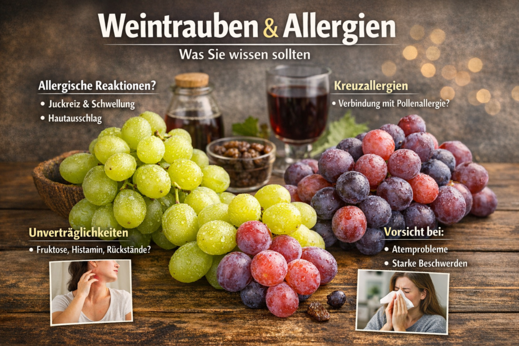 Weintrauben und Allergien: Was empfindliche Menschen wissen sollten