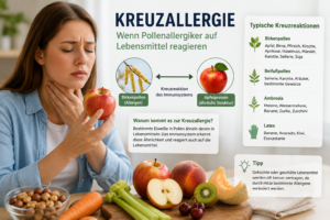 Kreuzallergie: Warum Pollenallergiker auf Lebensmittel reagieren